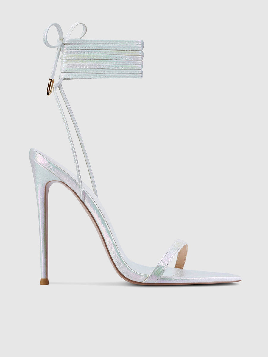 The London Lace - Up Pearl - FEMME LA